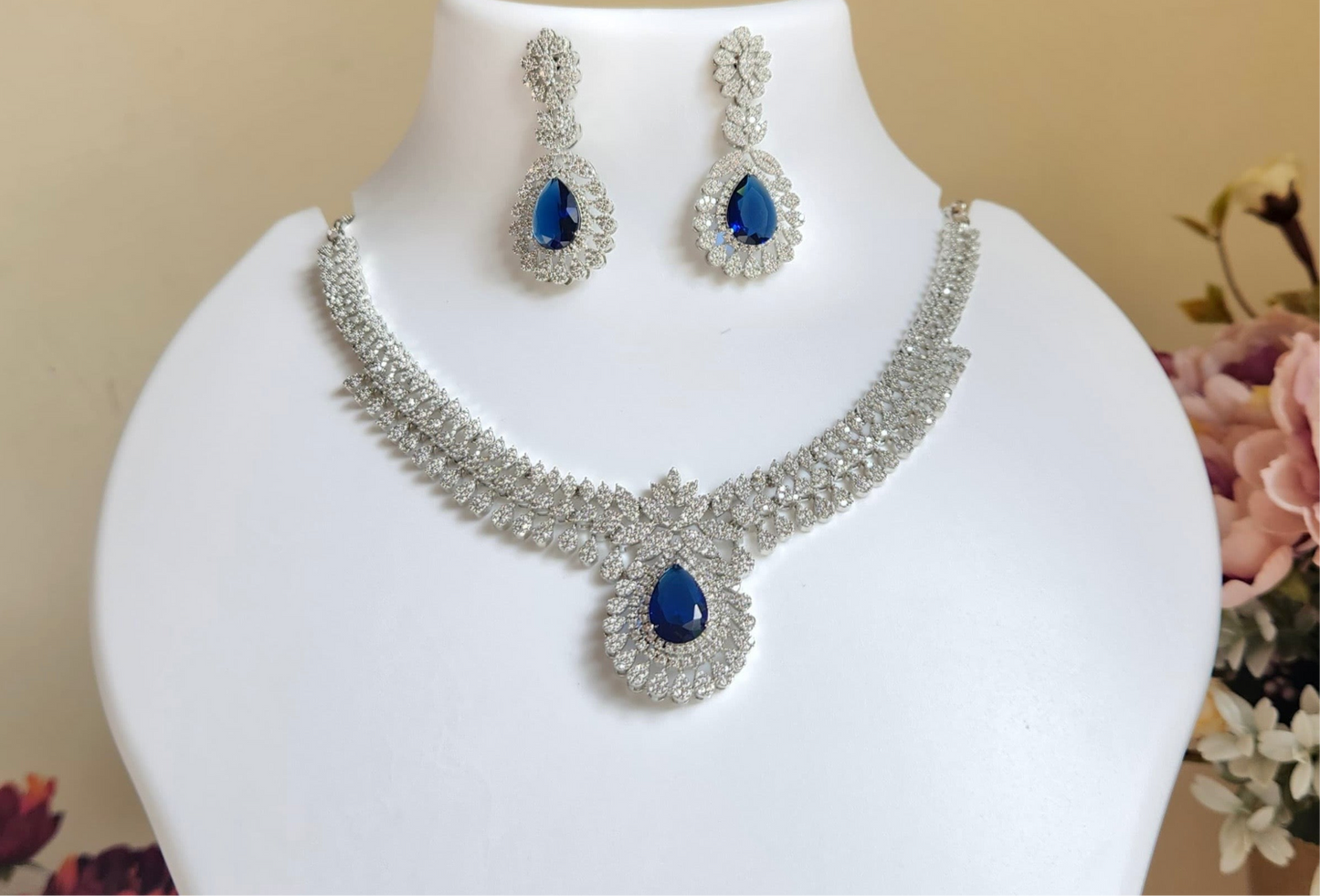 Eternity Elegance With Sapphire Studded Set