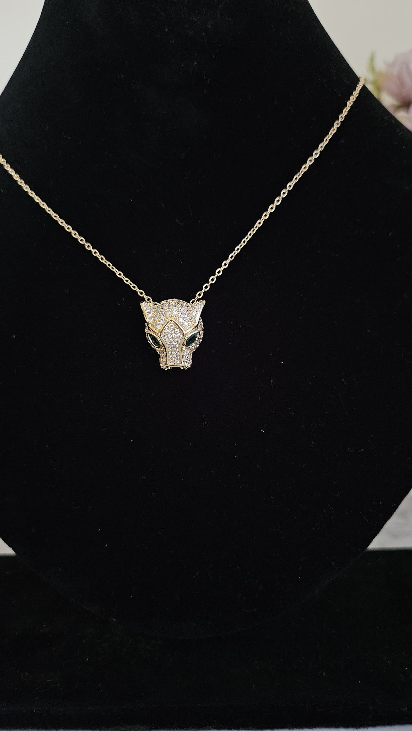 Stone Studded Jaguar Pendant