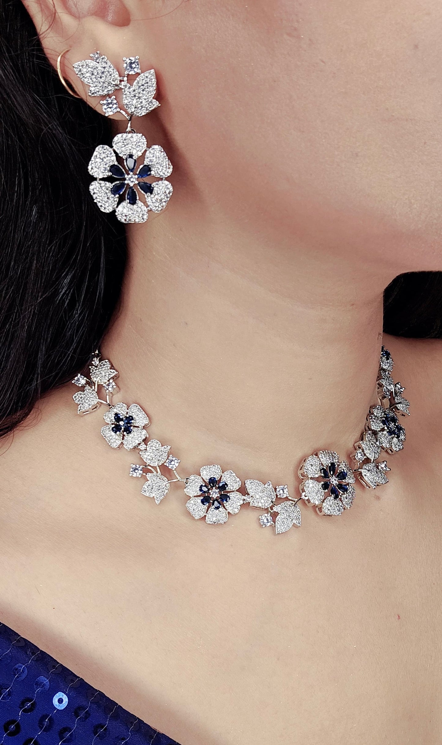Radiance Blue Stone Necklace