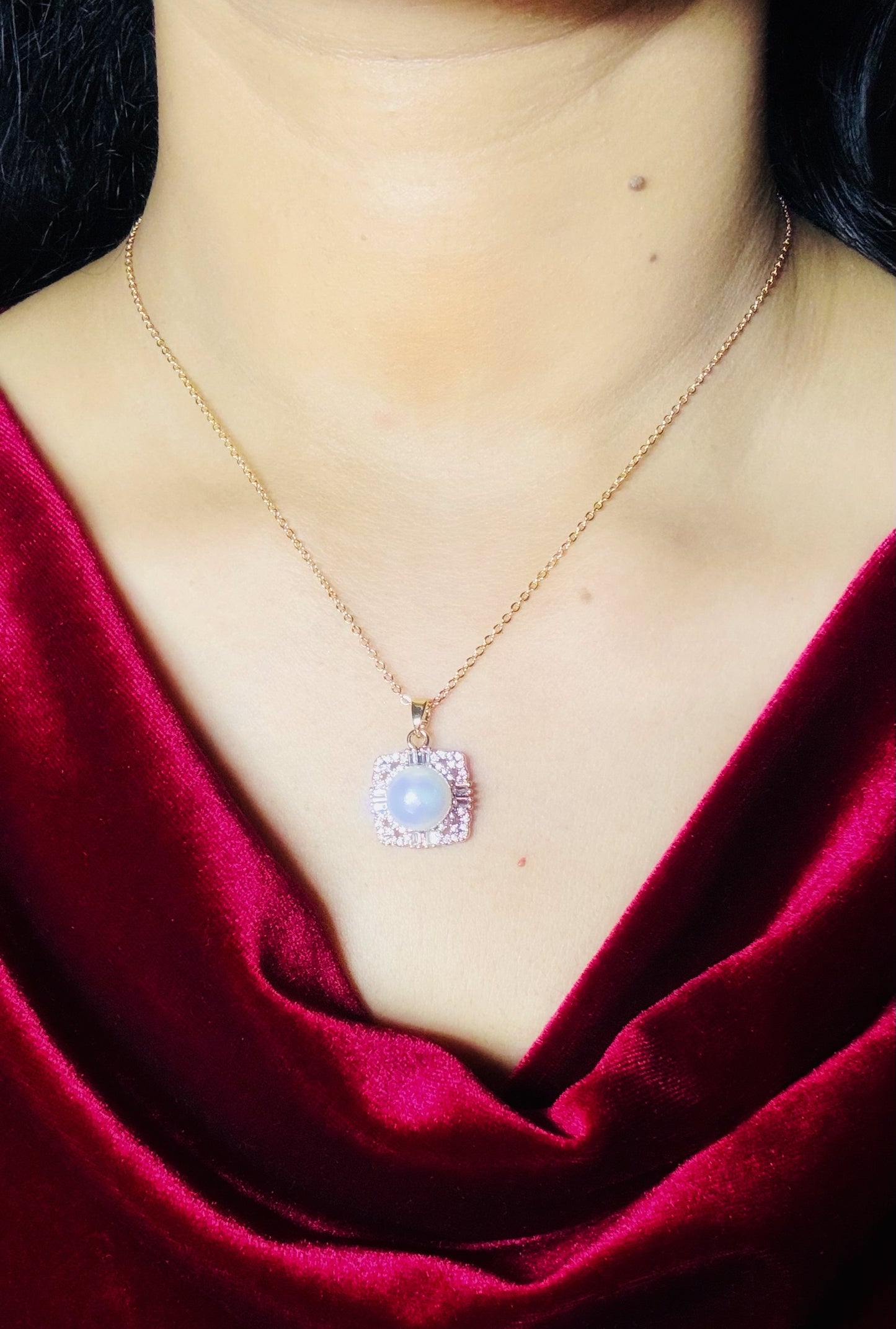 Mabe Pearl Yellow Diamond Pendant