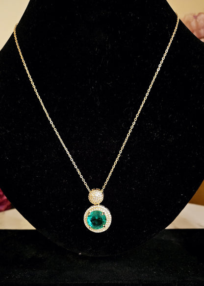 Round Halo Pendant
