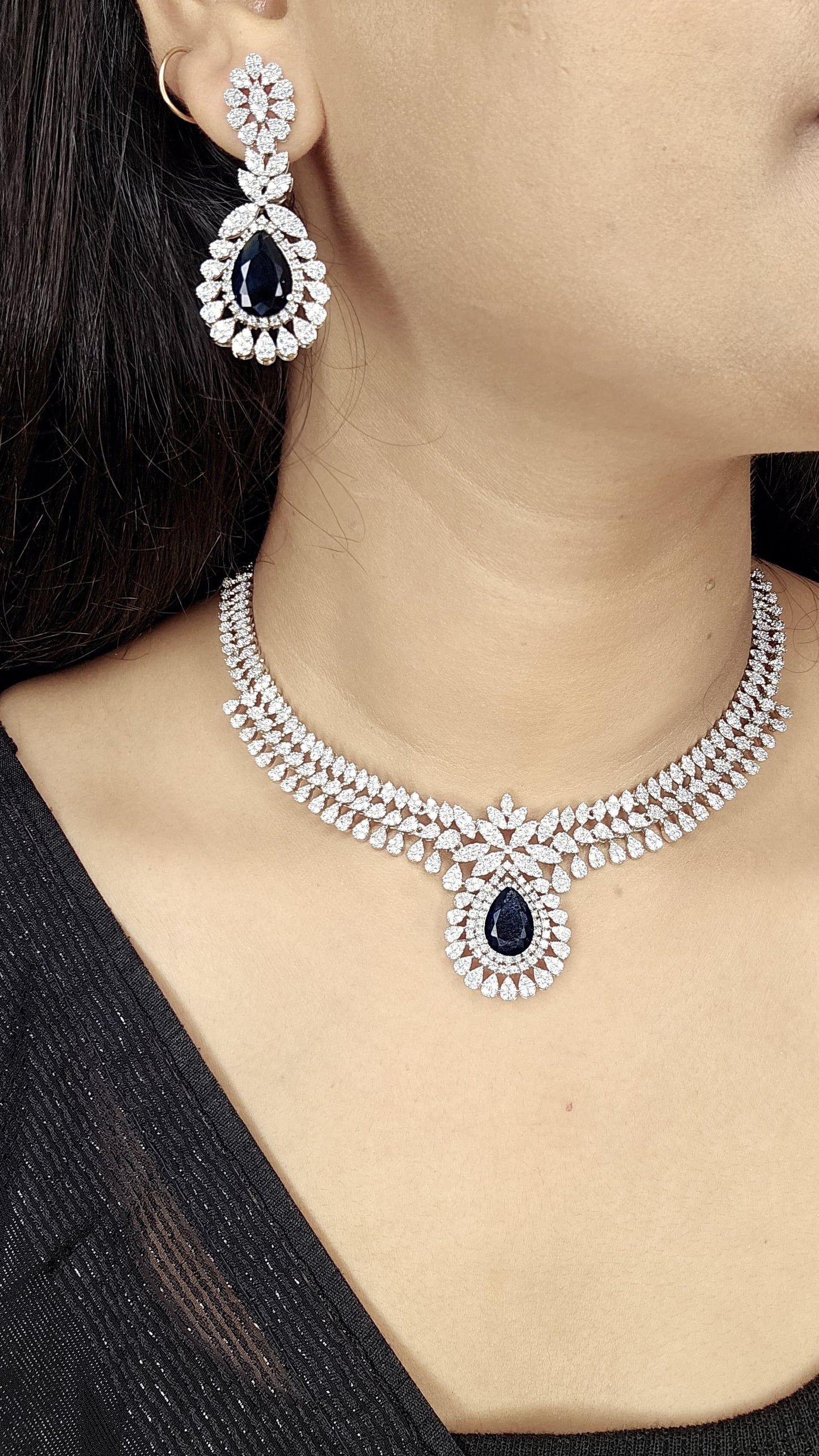 Eternity Elegance With Sapphire Studded Set