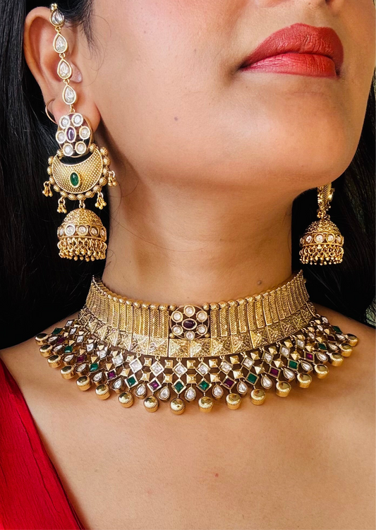 Saanjh Choker Set(With Maangtika)