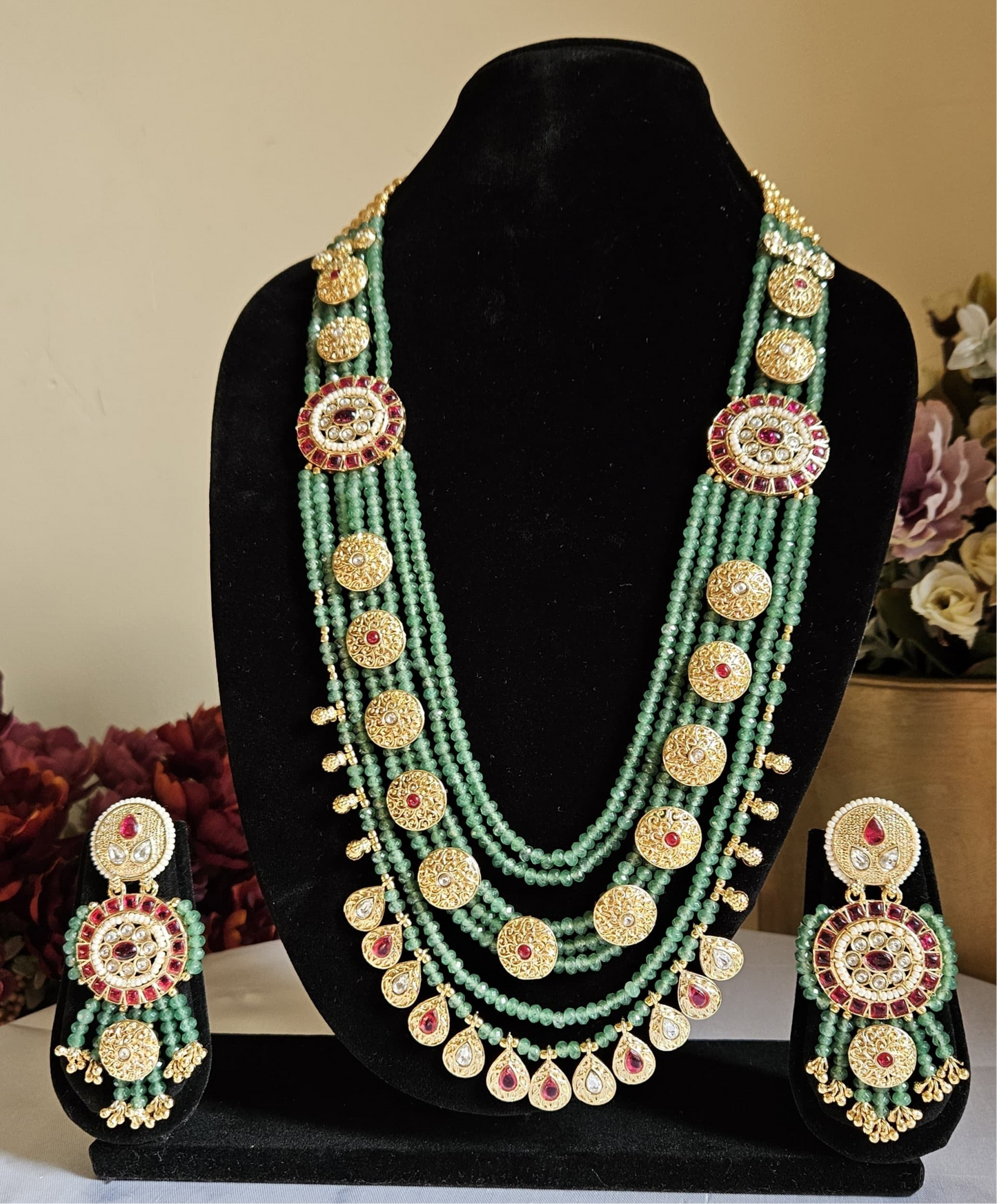 Rani Haar- Green Stone Neckalce