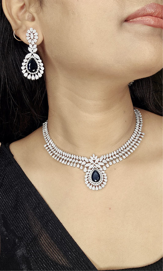 Eternity Elegance With Sapphire Studded Set