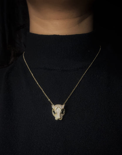 Stone Studded Jaguar Pendant