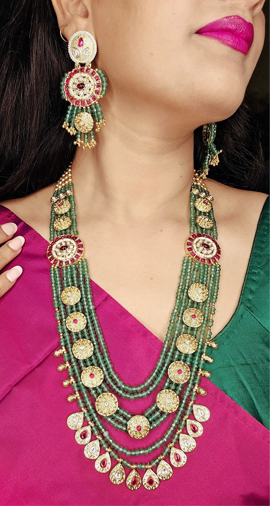Rani Haar- Green Stone Neckalce