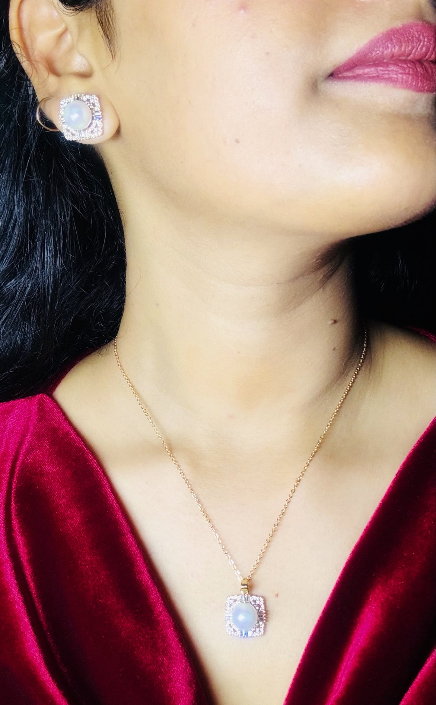 Mabe Pearl Yellow Diamond Pendant