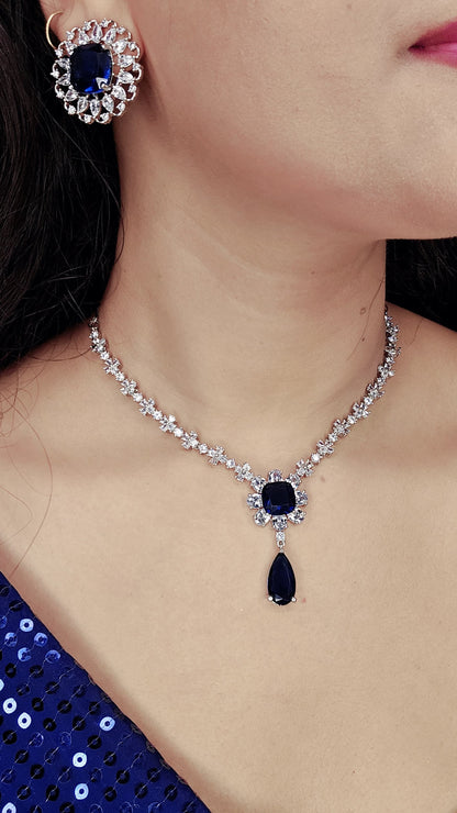 Sapphire Drop Necklace